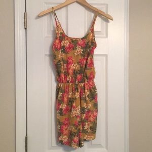 Yellow Tropical Romper